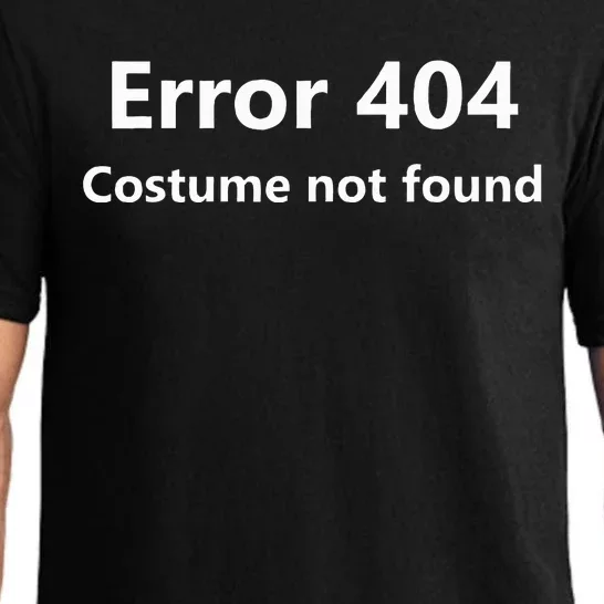 Error 404 Costume Not Found Funny Lazy Halloween Pajama Set