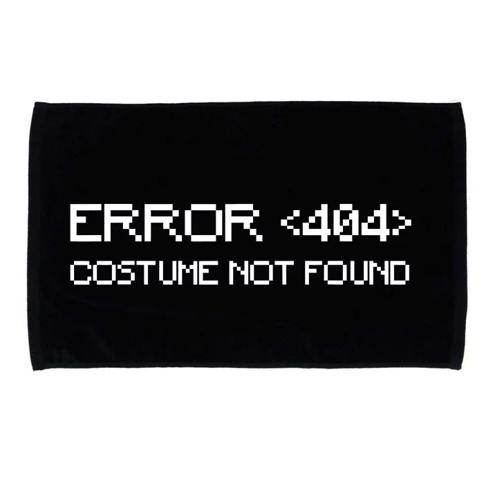 Error 404 Costume Not Found Funny Geek Halloween Costume Microfiber Hand Towel