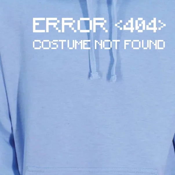 Error 404 Costume Not Found Funny Geek Halloween Costume Unisex Surf Hoodie