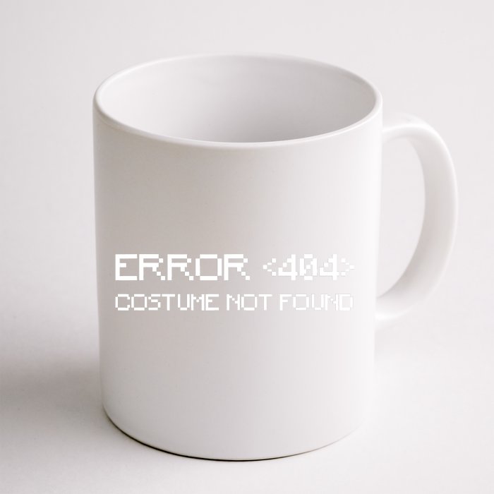 Error 404 Costume Not Found Funny Geek Halloween Costume Front & Back Coffee Mug