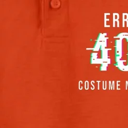 Error 404 Costume Not Found Funny Lazy Halloween Dry Zone Grid Performance Polo