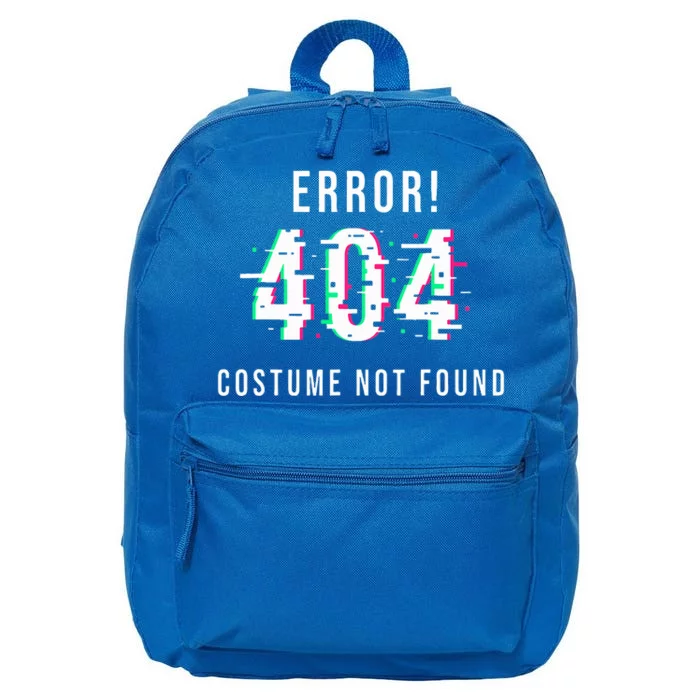 Error 404 Costume Not Found Funny Lazy Halloween 16 in Basic Backpack