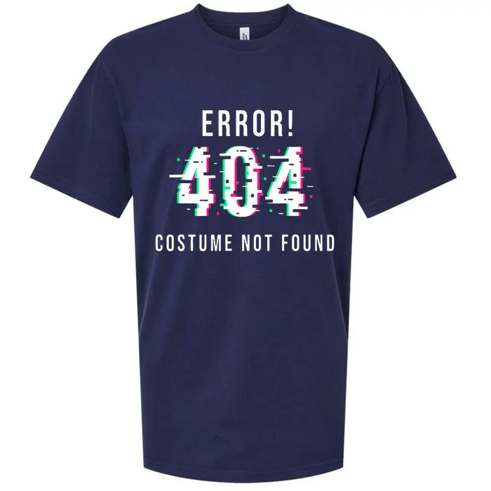 Error 404 Costume Not Found Funny Lazy Halloween Sueded Cloud Jersey T-Shirt