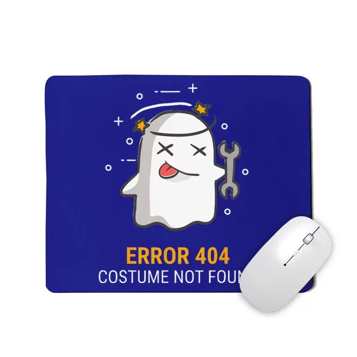 Error 404 Costume Not Found Easy Halloween Ghost Mousepad