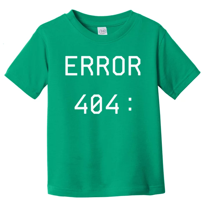 Error 404 Costume Not Found Funny Couples Matching Halloween Toddler T-Shirt