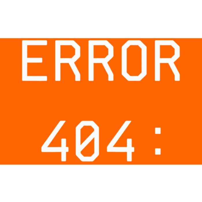 Error 404 Costume Not Found Funny Couples Matching Halloween Bumper Sticker