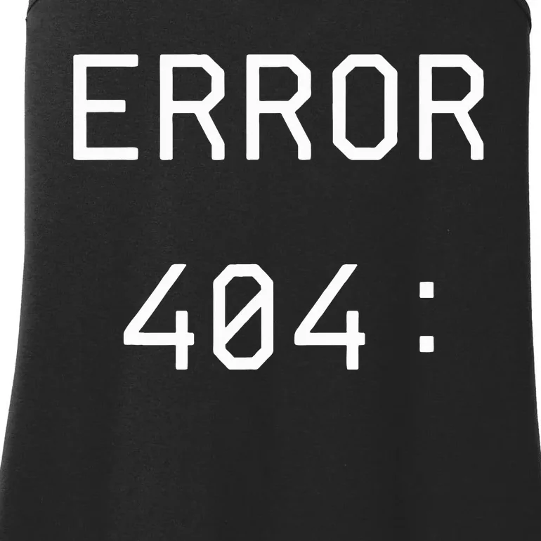 Error 404 Costume Not Found Funny Couples Matching Halloween Ladies Essential Tank