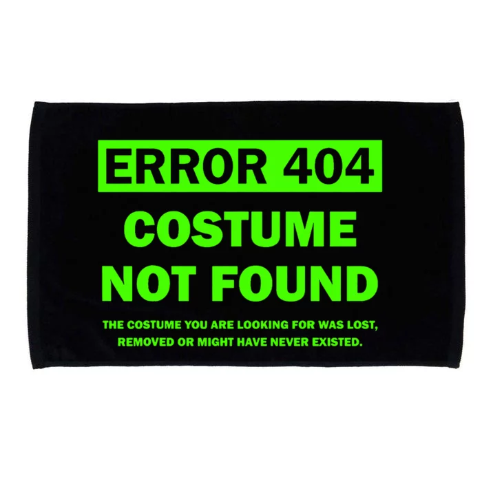 Error 404 Costume Not Found Halloween Matching Microfiber Hand Towel