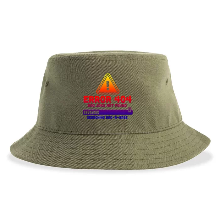 Error 404 Dad Joke Not Found Searching Dadgiftagiftbase Funny Gift Sustainable Bucket Hat