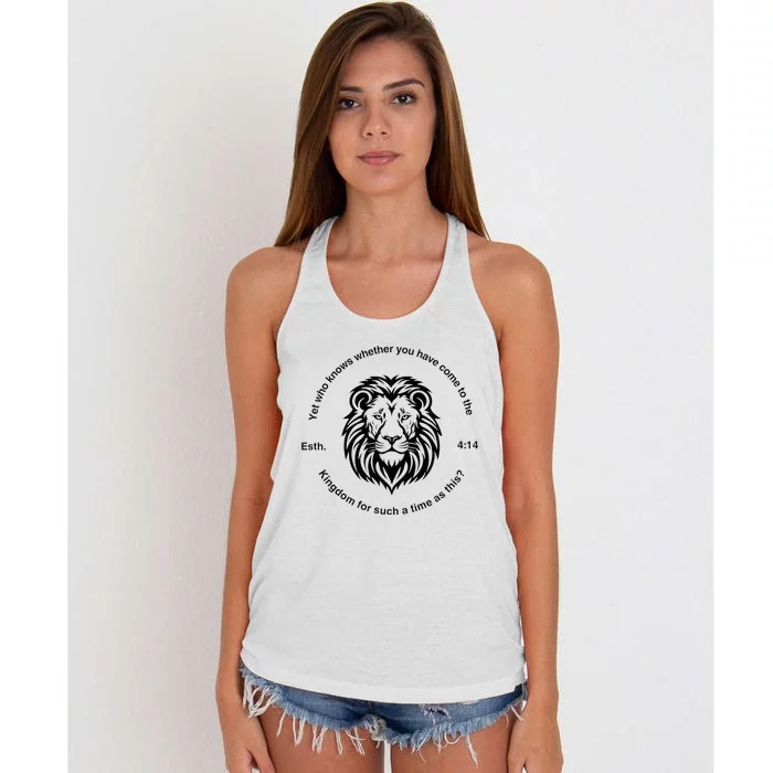 Esther 414 For Such A Time As This Women's Knotted Racerback Tank