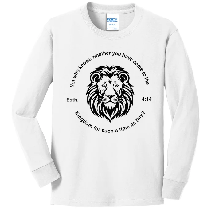 Esther 414 For Such A Time As This Kids Long Sleeve Shirt