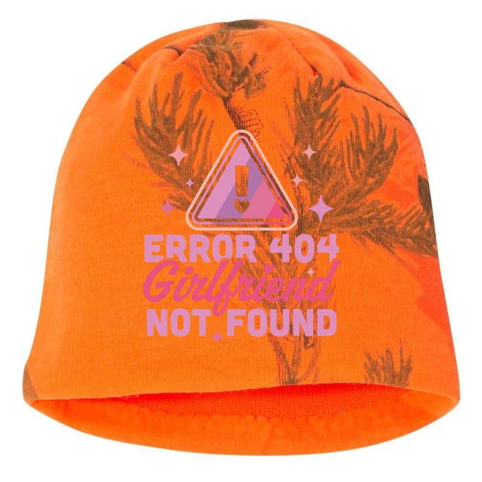 Error 404 Friend Not Found Gift Funny Anti Valentines Day Gift Kati - Camo Knit Beanie