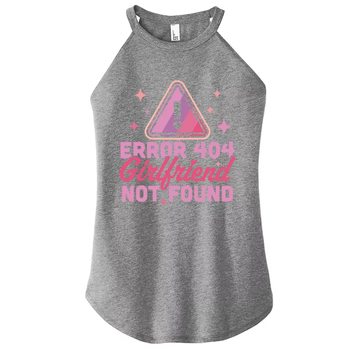 Error 404 Friend Not Found Gift Funny Anti Valentines Day Gift Women’s Perfect Tri Rocker Tank