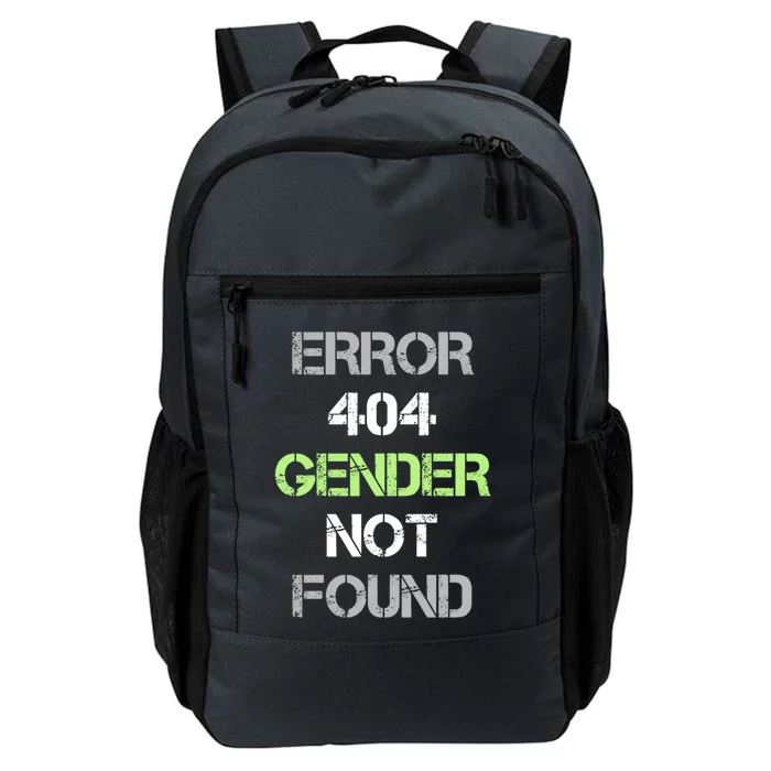 Error 404 Gender Not Found Great Gift Funny Agender Pride Flag Meaningful Gift Daily Commute Backpack