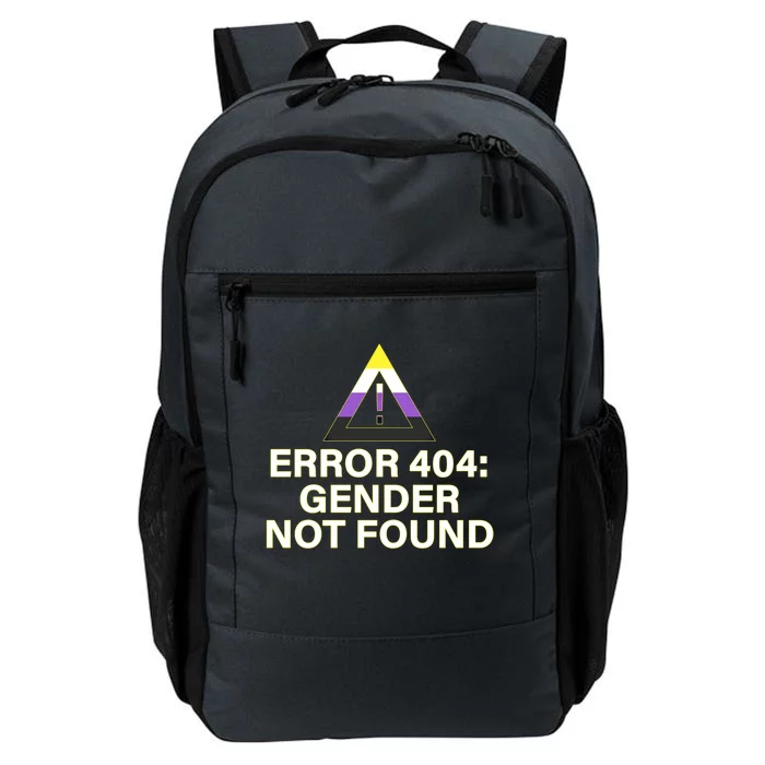 Error 404 Gender Not Found Agender Non Binary Pride Gift Daily Commute Backpack