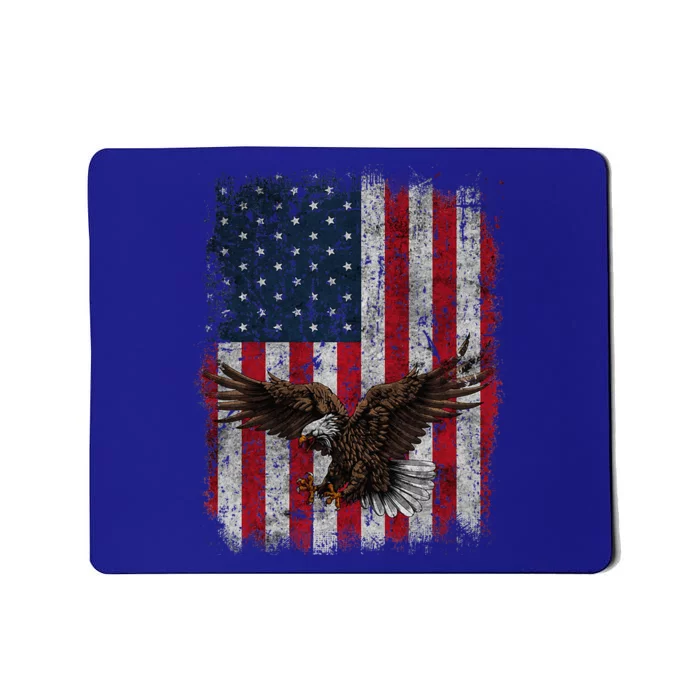 Eagle 4th Of July USA Flag American Patriotic Men Women Mousepad