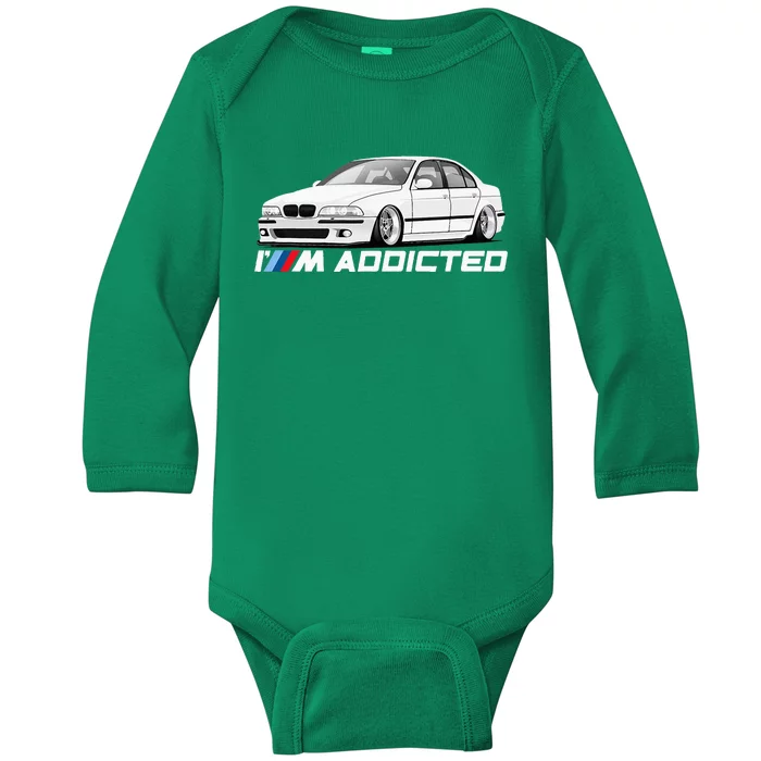 E39 5 Series M Addicted Angel Baby Long Sleeve Bodysuit