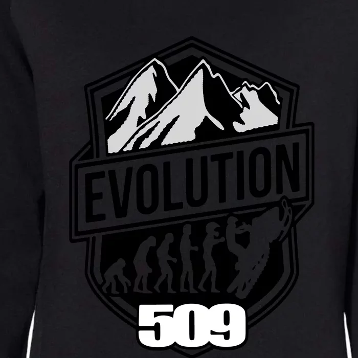 Evolution 509 Slednecks Snowmobile Womens California Wash Sweatshirt