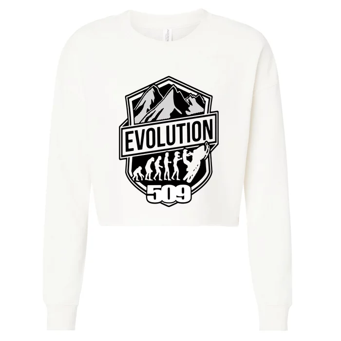 Evolution 509 Slednecks Snowmobile Cropped Pullover Crew