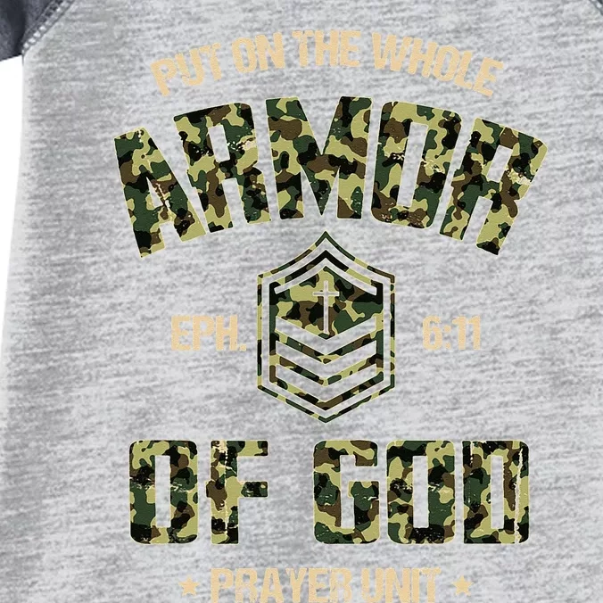 Ephesians 6 11 Put On The Whole Armor Of God Prayer Unit Infant Baby Jersey Bodysuit