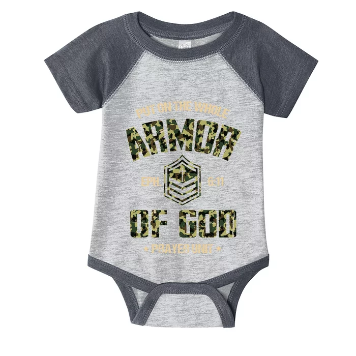 Ephesians 6 11 Put On The Whole Armor Of God Prayer Unit Infant Baby Jersey Bodysuit