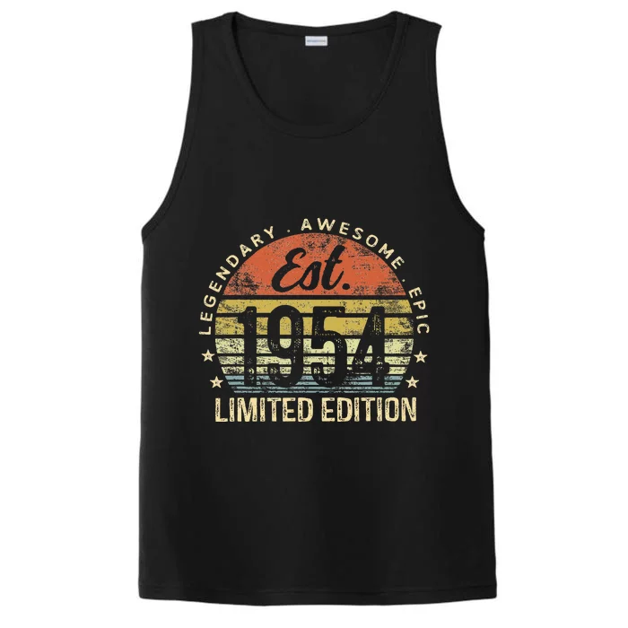 Edition 70th Birthday Vintage 70 Year Old Performance Tank