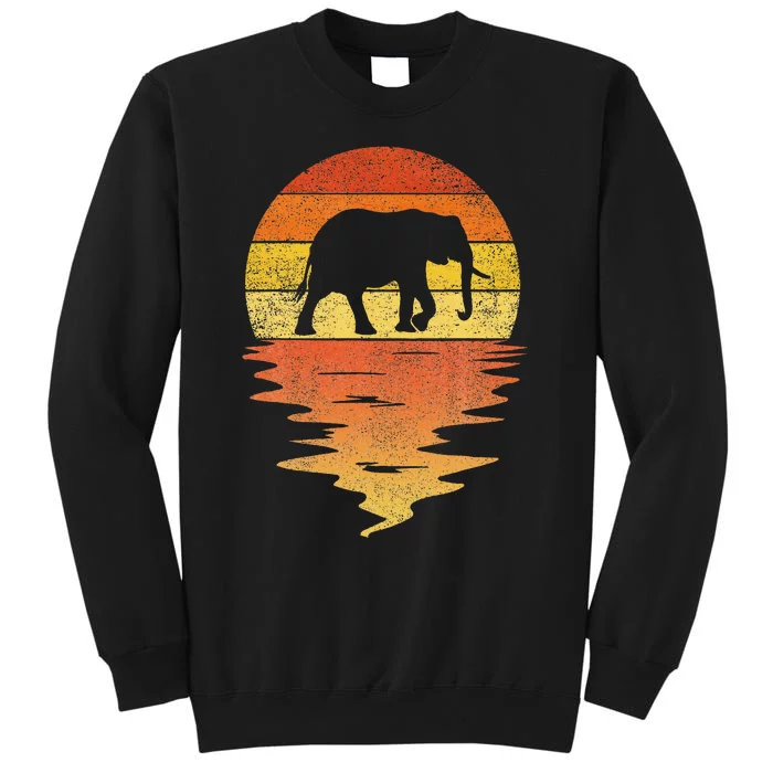 Elephant 70s vintage retro sunset Elephant Sweatshirt