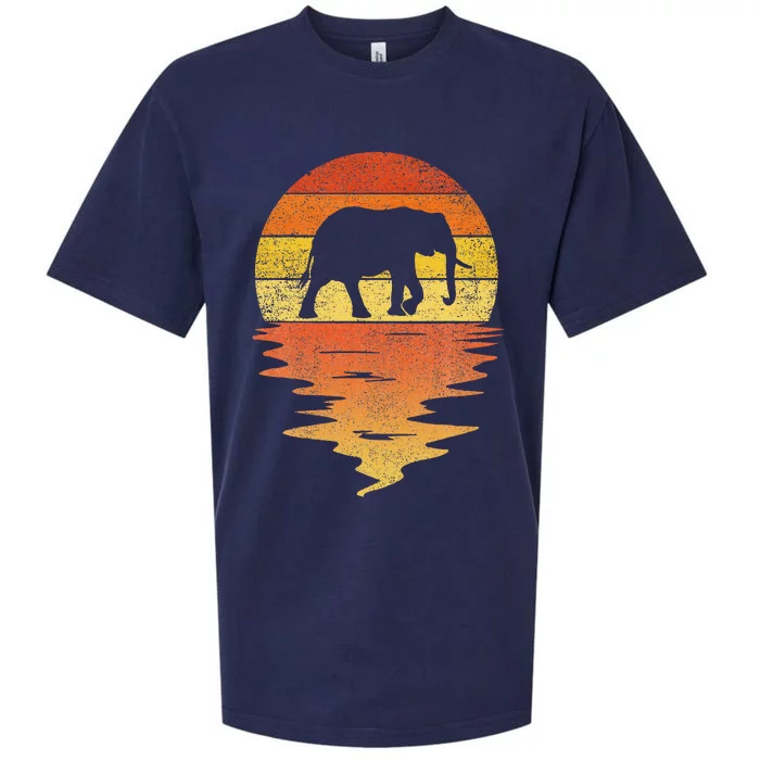 Elephant 70s vintage retro sunset Elephant Sueded Cloud Jersey T-Shirt