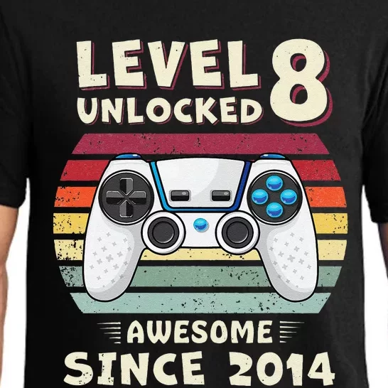 Eight 8yr BDay Son Funny Gamer 8th 8 Years Old Birthday Pajama Set