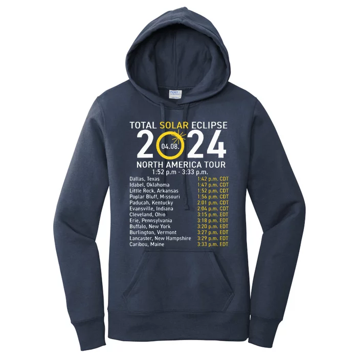 Eclipse April 8 2024 Path Of The Eclipse Women's Pullover Hoodie