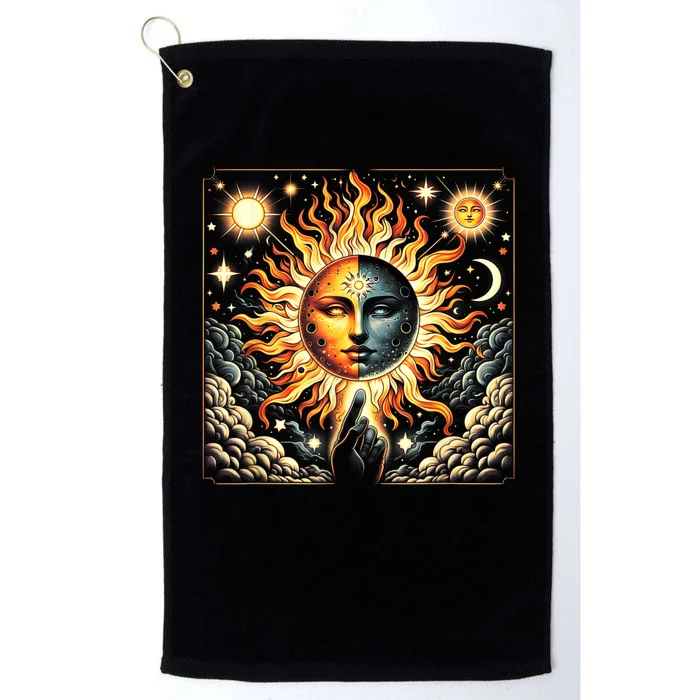 Eclipse April 8 2024 Platinum Collection Golf Towel