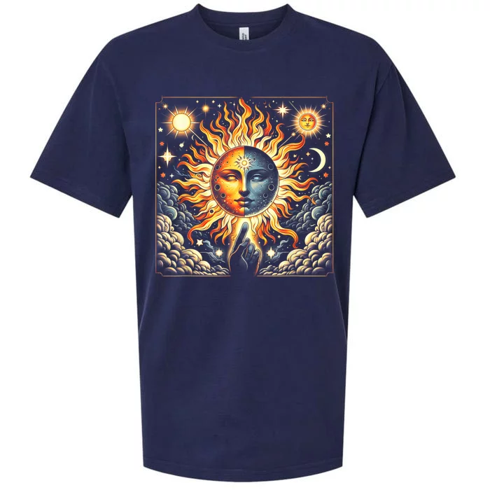 Eclipse April 8 2024 Sueded Cloud Jersey T-Shirt