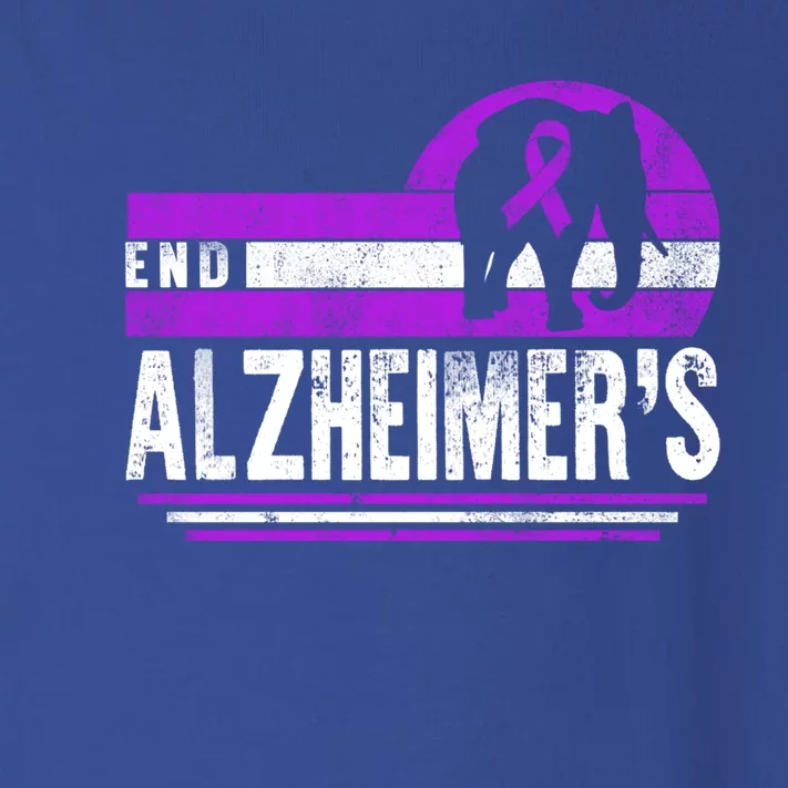 End Alzheimer's Awareness Elephant Detia Warrior Support Gift Toddler Long Sleeve Shirt