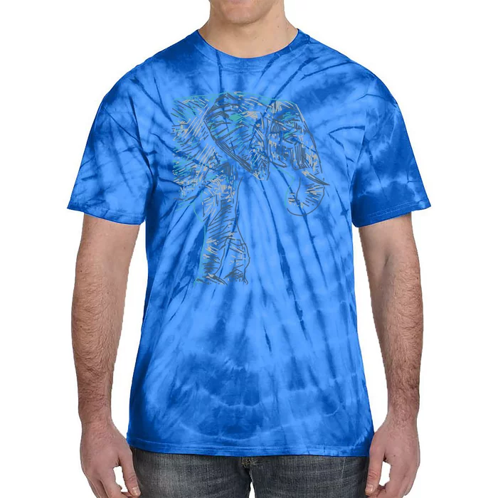 Elephant Abstract Art Colorful Save The Elephants And Yoga Great Gift Tie-Dye T-Shirt