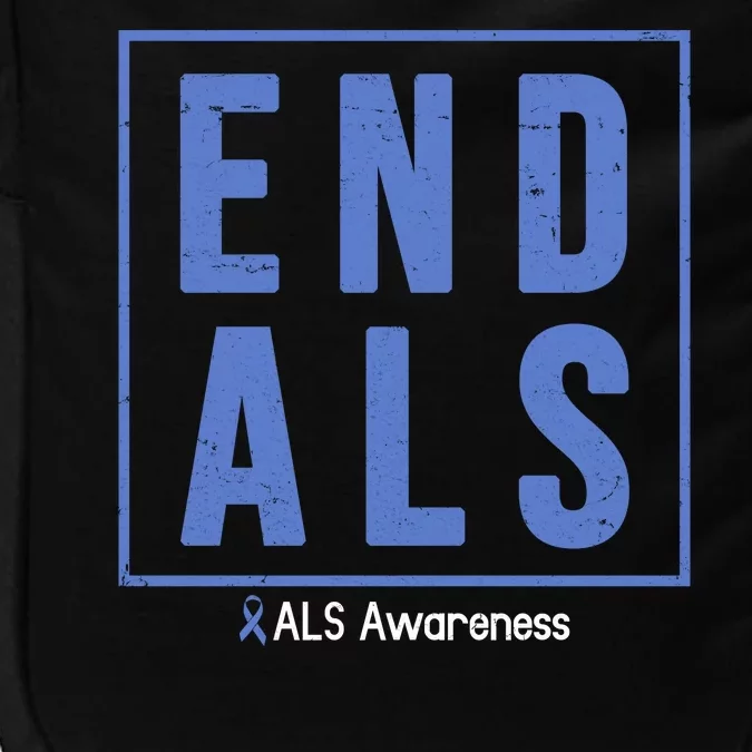 End Als Awareness Ribbon Impact Tech Backpack