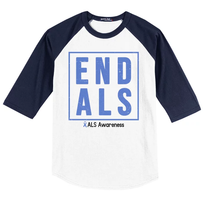 End Als Awareness Ribbon Baseball Sleeve Shirt