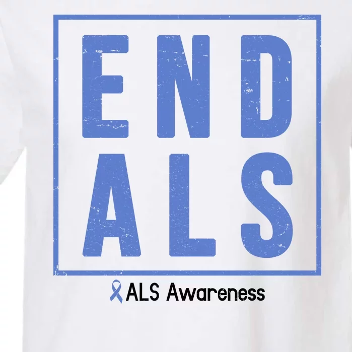 End Als Awareness Ribbon Garment-Dyed Heavyweight T-Shirt