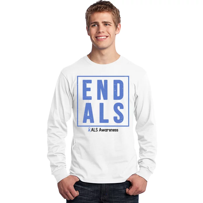 End Als Awareness Ribbon Long Sleeve Shirt