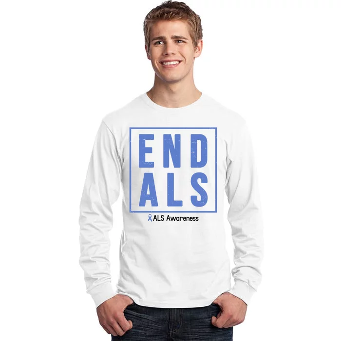 End Als Awareness Ribbon Tall Long Sleeve T-Shirt