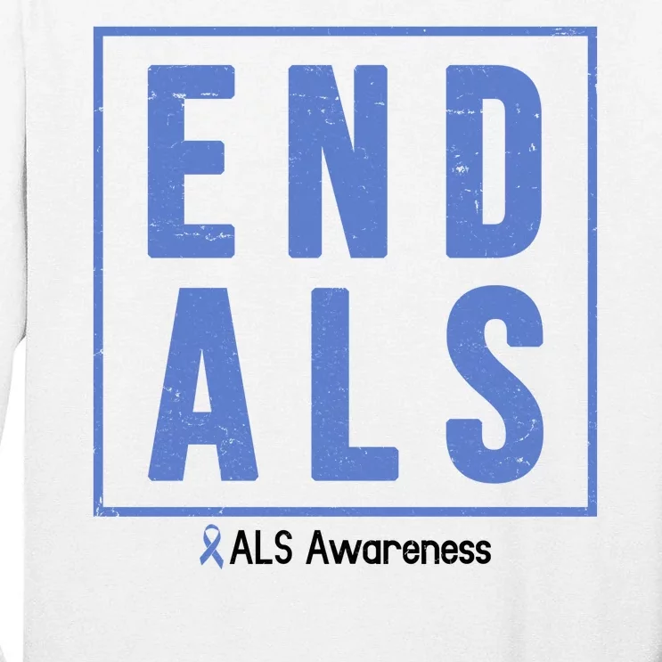 End Als Awareness Ribbon Tall Long Sleeve T-Shirt