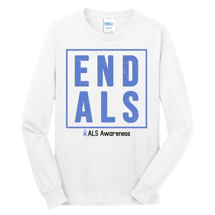 End Als Awareness Ribbon Tall Long Sleeve T-Shirt