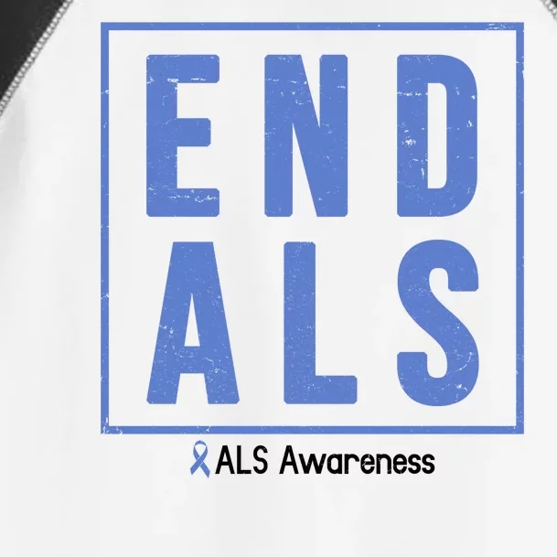 End Als Awareness Ribbon Toddler Fine Jersey T-Shirt