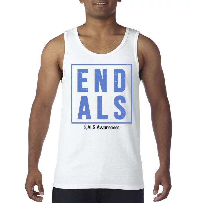 End Als Awareness Ribbon Tank Top