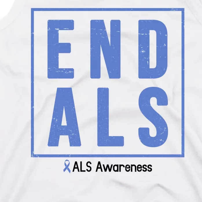 End Als Awareness Ribbon Tank Top