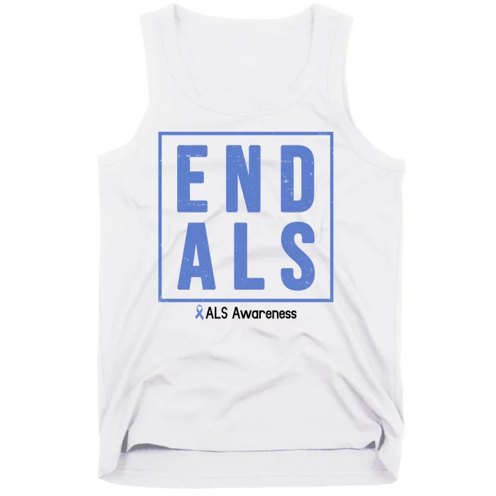 End Als Awareness Ribbon Tank Top