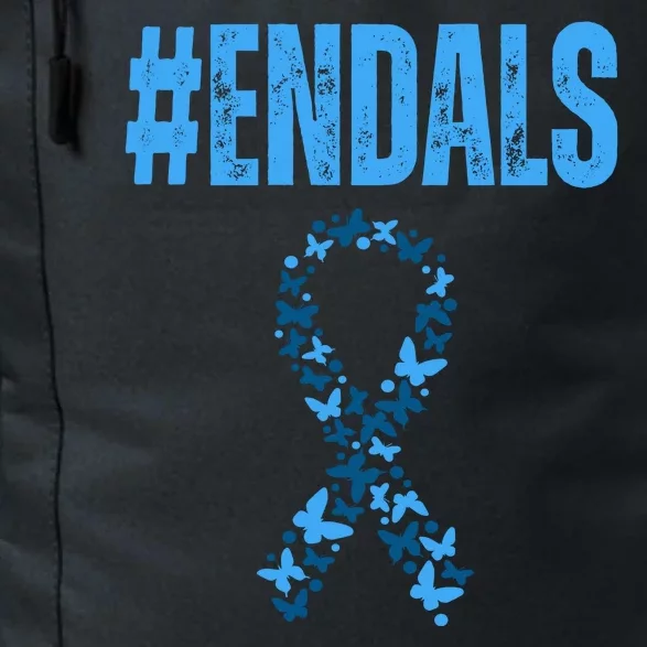 End Als Awareness Support Butterfly Ribbon Daily Commute Backpack