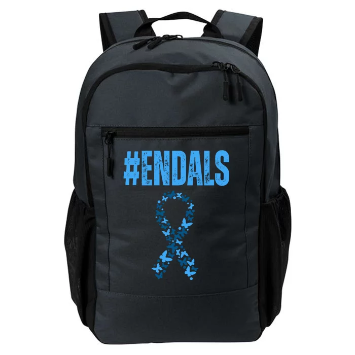 End Als Awareness Support Butterfly Ribbon Daily Commute Backpack