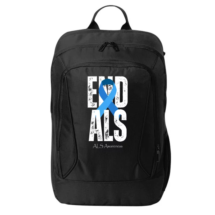 End Als Awareness Month Ribbon City Backpack