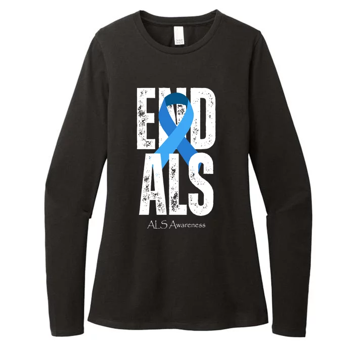 End Als Awareness Month Ribbon Womens CVC Long Sleeve Shirt