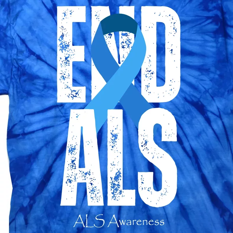 End Als Awareness Month Ribbon Tie-Dye T-Shirt